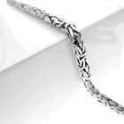 Image 2 of 18-karat white gold king's chain; Byzantine link | 103 cm