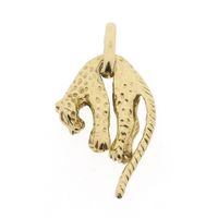 18 carat gold panther pendant