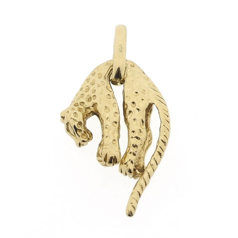 Image 1 of 18 carat gold panther pendant