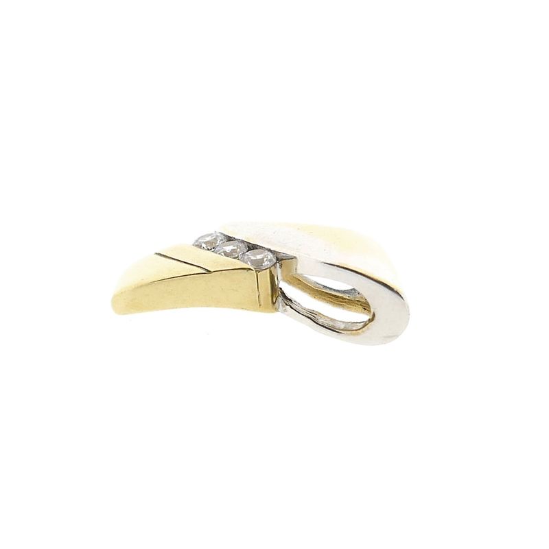 Image 8 of Bicolor pendant with zirconia