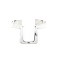 Silver Slave Bracelet with Pattern; Size S/M