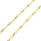 Afbeelding 6 van Gouden schakelketting met staafjes | 42 cm