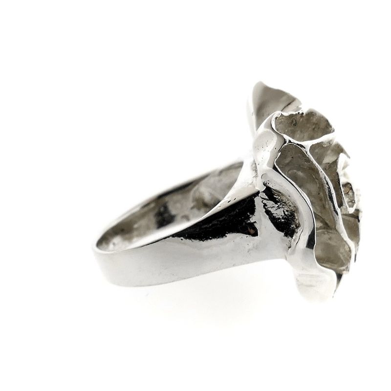 Image 5 of Silver ring with organic design