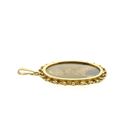 Image 7 of Antique Gold Pendant with Enamel Portrait and Diamonds
