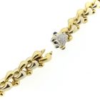 Image 5 of Cadaro two-tone gold necklace with sapphire and diamonds; 0.96 ct.