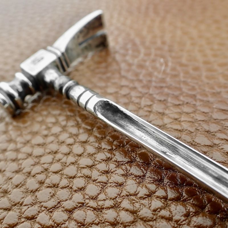 Image 3 of Silver cocktail stick; Hammer | Vintage