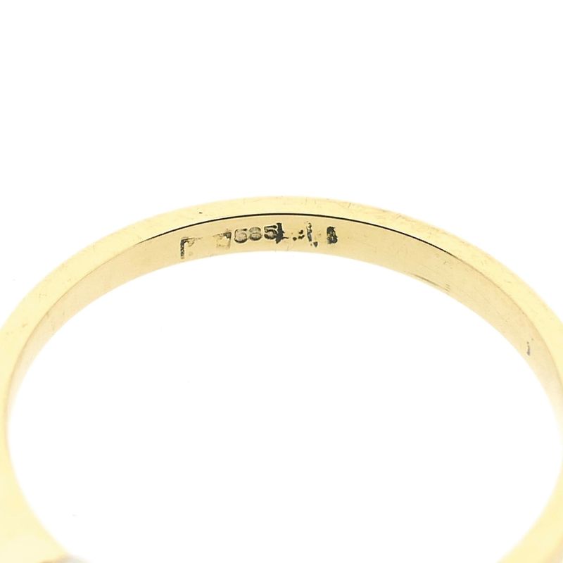 Image 8 of Bicolor gold solitaire ring with diamond; 0.045 ct.