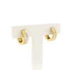 Image 2 of Two-tone gold earrings with zirconia