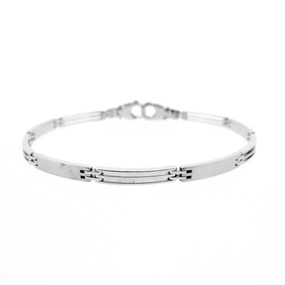 Image 1 of White gold fantasy link bracelet