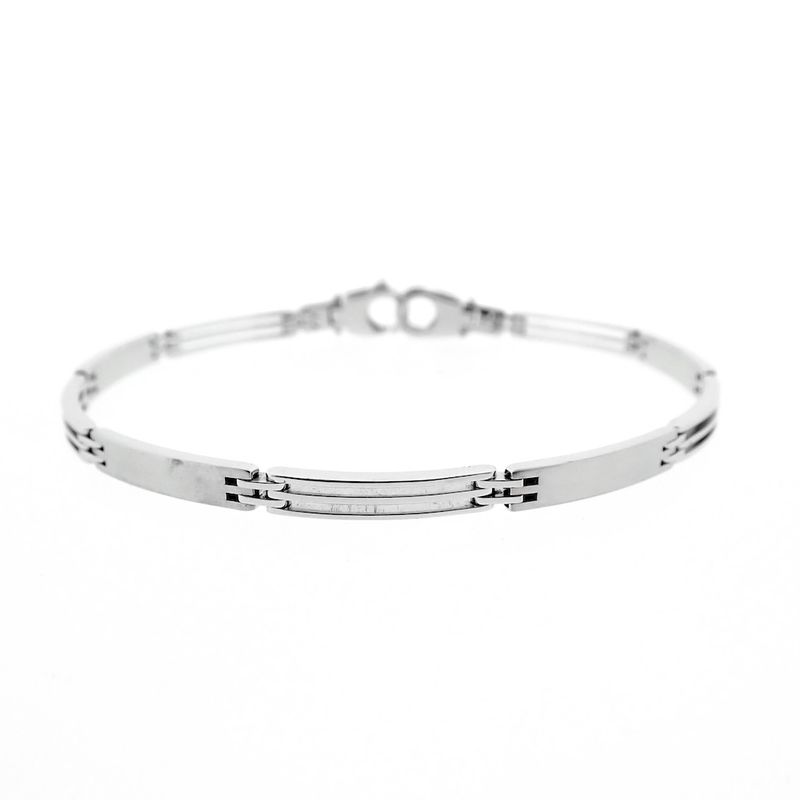 Image 1 of White gold fantasy link bracelet