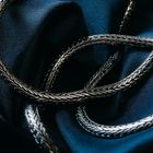 Image 2 of Silver round foxtail link chain | 74.5 cm