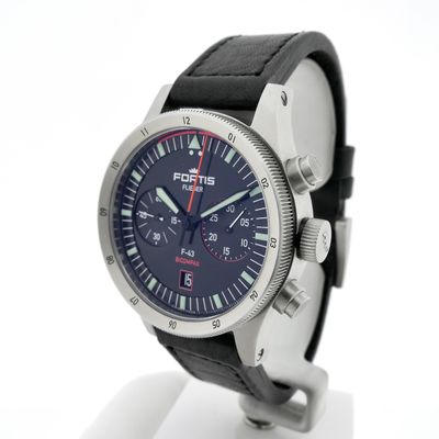 Fortis Flieger F-43 Bicompax F4240005; Automatic chronograph men's watch Image 2 of Fortis Flieger F-43 Bicompax F4240005; Automatic chronograph men's watch