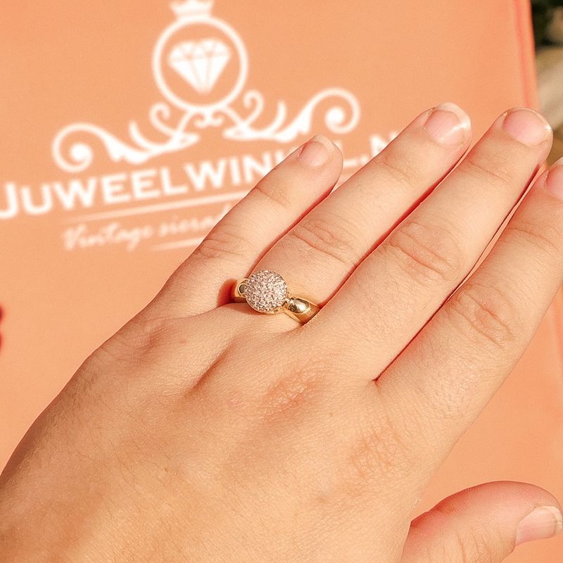 Image 4 of 18K Gold ring with diamonds | 0.135 ct.