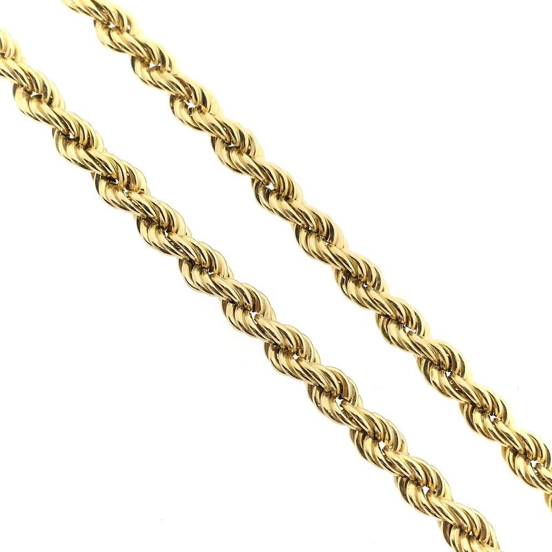 Image 3 of Gold twisted link chain