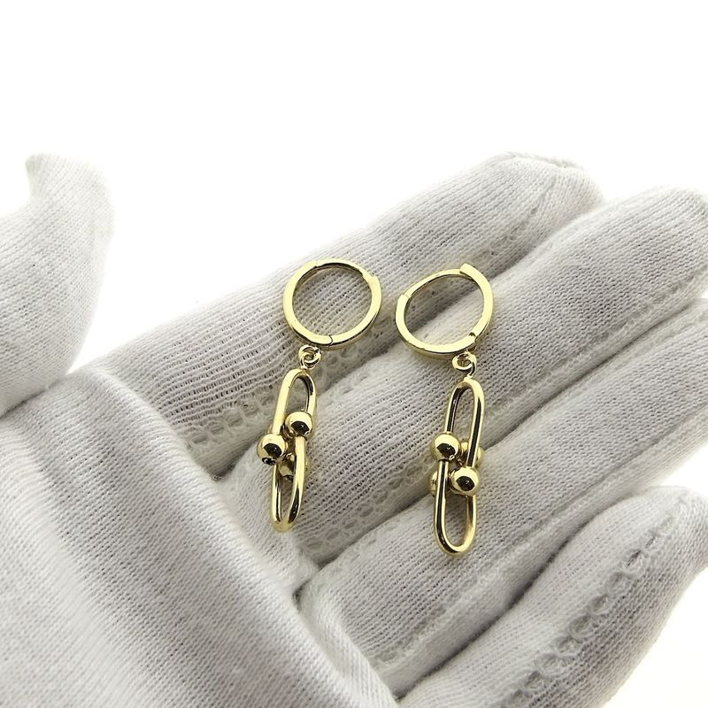 Image 4 of Gold link earrings