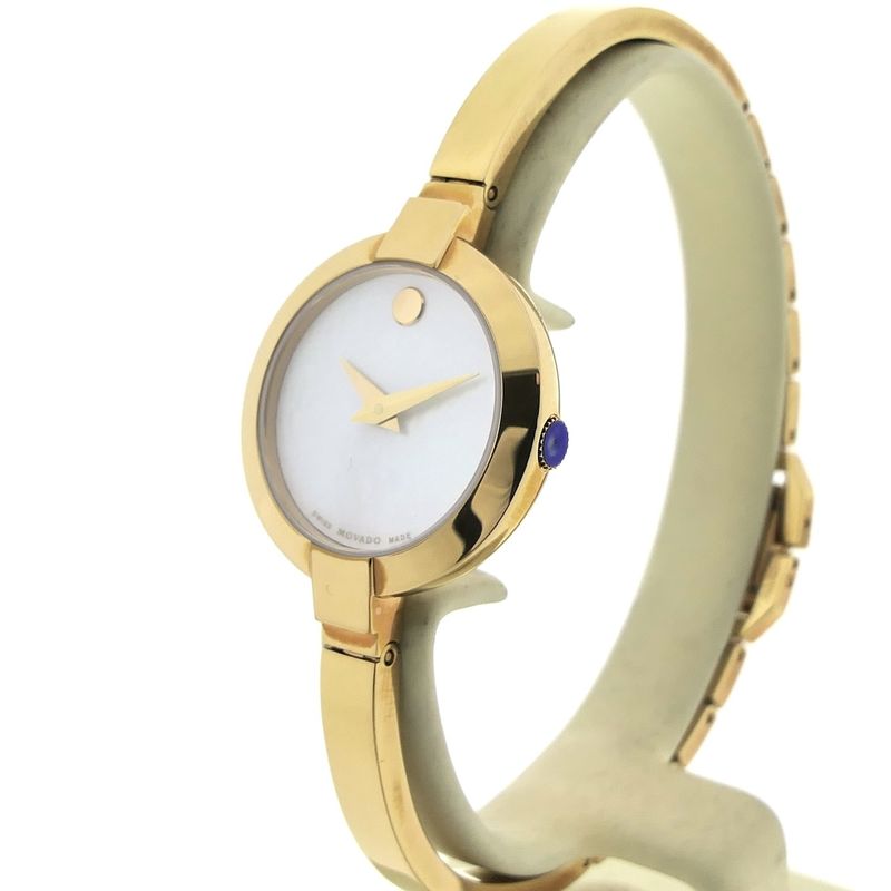 Image 2 of Movado Bela; 607082; Gold-colored women's watch with 'Mother of Pearl' (MOP) dial