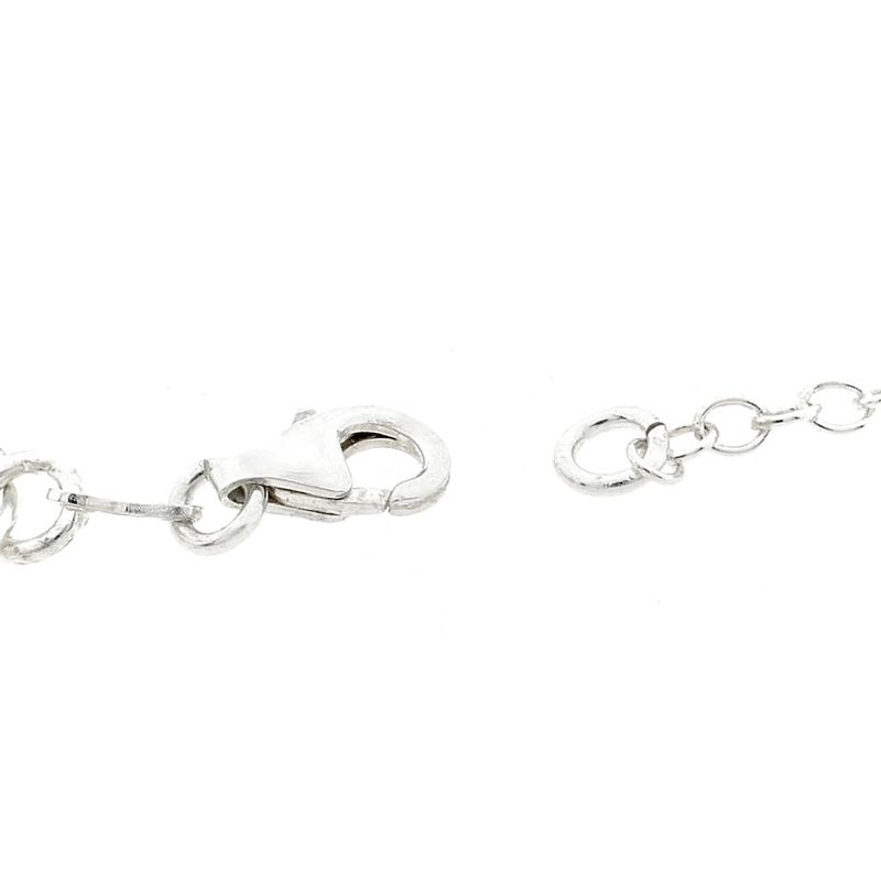 Image 5 of Silver link chain with rings | 42 cm
