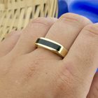 Image 4 of Gold ring with onyx | Men