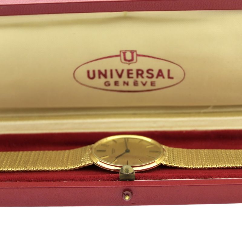 Image 29 of Universal Geneva 'Ultra Thin' 18205/11; Vintage 18k gold men's watch
