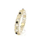 Image 1 of Antique gold boat bracelet with garnet