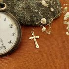 Image 2 of Gold pendant of a cross