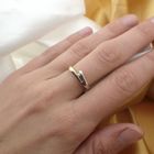 Image 3 of Two-tone gold ring with diamonds | 0.03 ct.