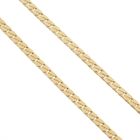 Image 6 of Gold flat gourmet link chain | 42.5 cm