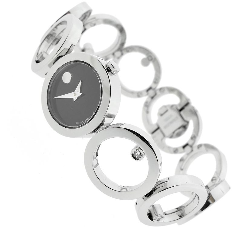 Image 7 of Movado 84 A1 1811 Ono Museum; Women's watch with diamonds