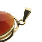 Image 6 of Gold pendant with carnelian