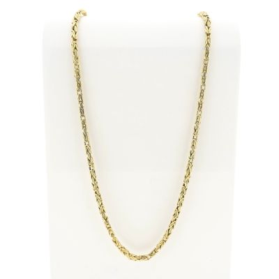 Image 1 of Gold square king link necklace
