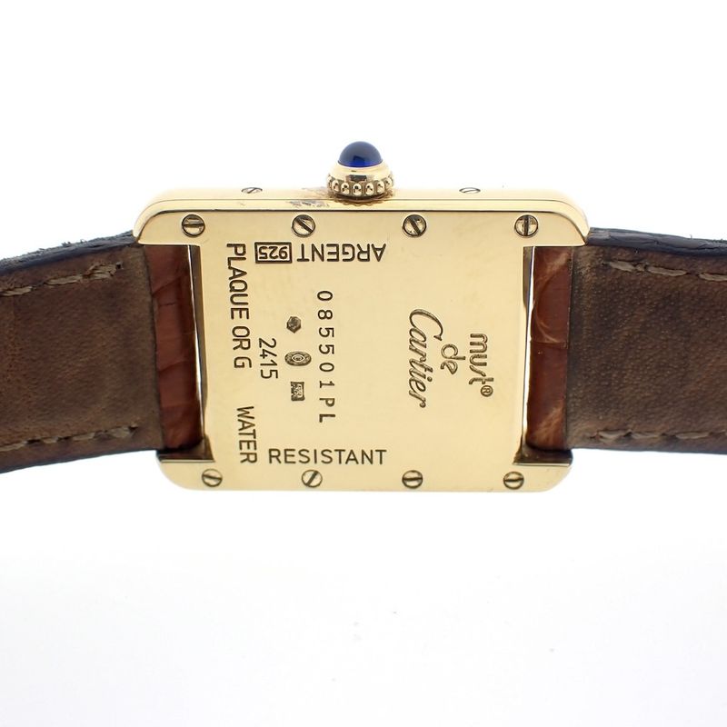 Image 8 of Cartier Tank 'Vermeil'; Women's watch