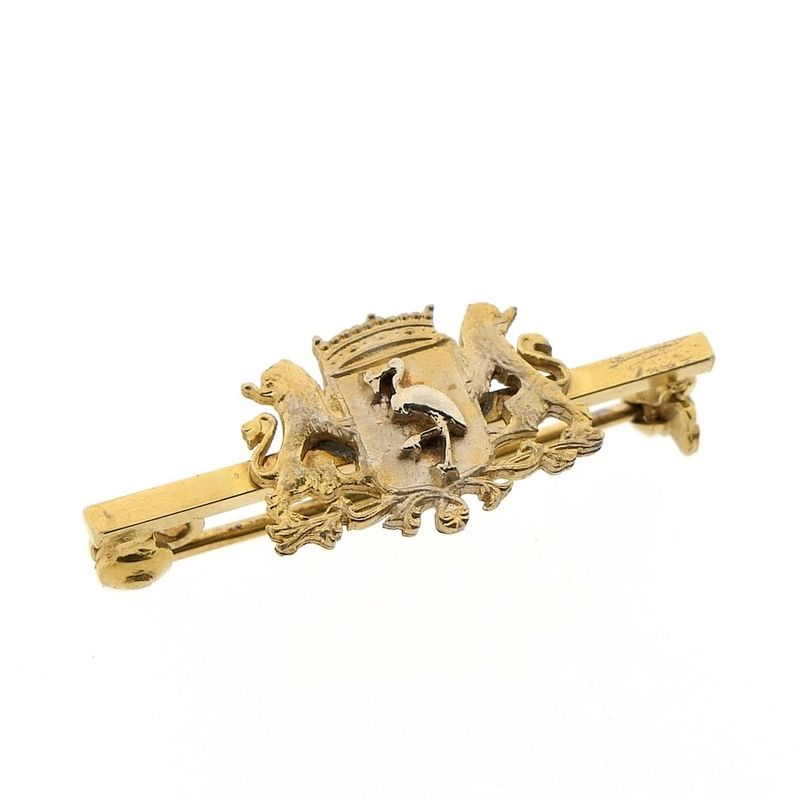 Image 7 of Gold brooch of the coat of arms of The Hague