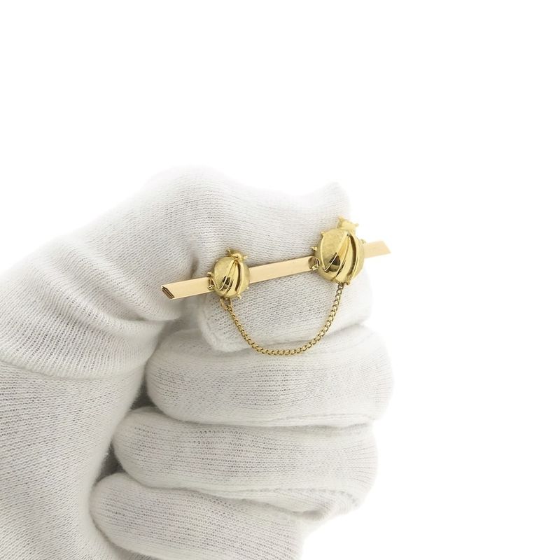 Image 11 of Gold brooch with ladybugs