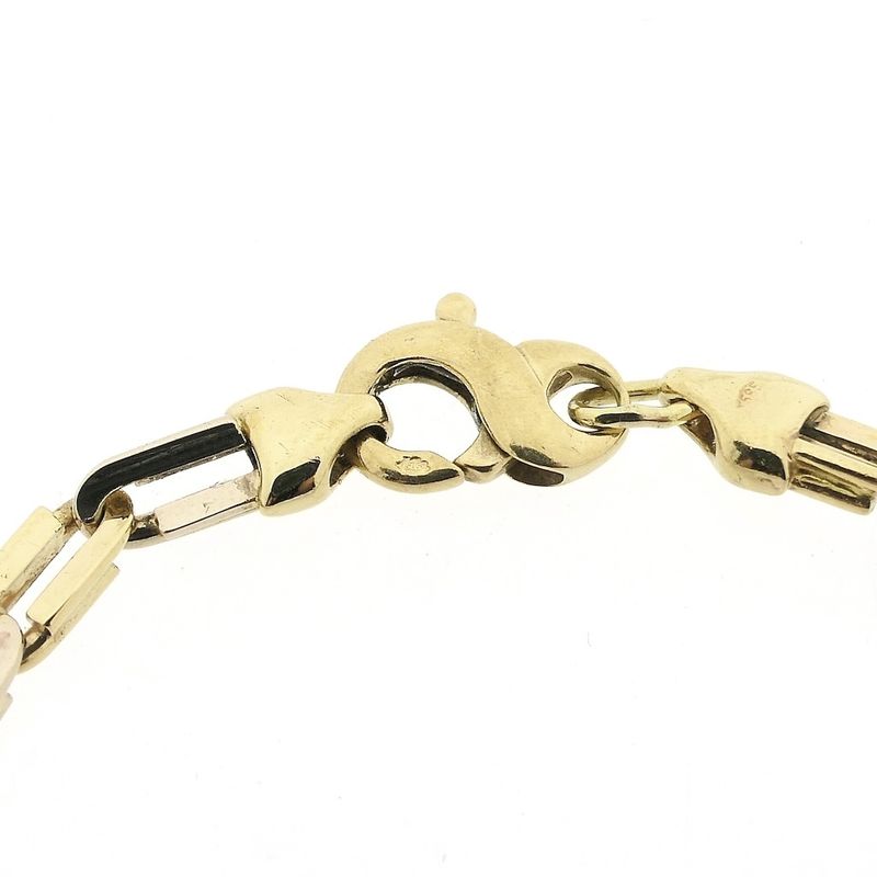 Image 3 of Two-tone gold fantasy link bracelet