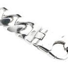 Image 4 of Solid Silver Gourmet Link Bracelet with Engraving Plate