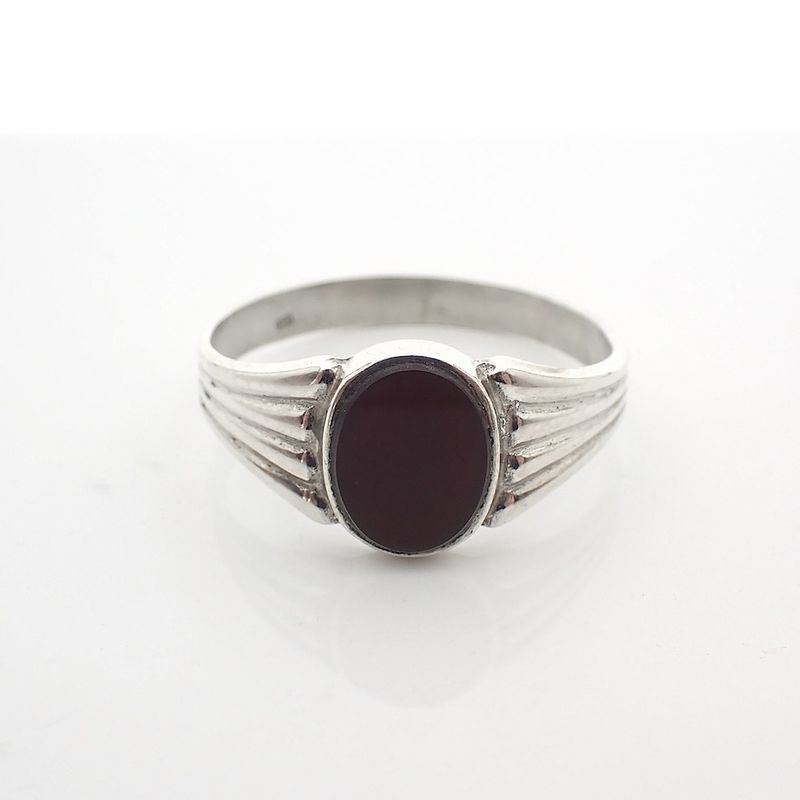 Image 5 of Signet ring set with carnelian