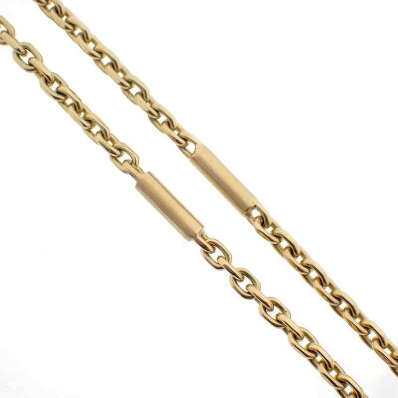 Image 3 of Gold anchor link chain with bars