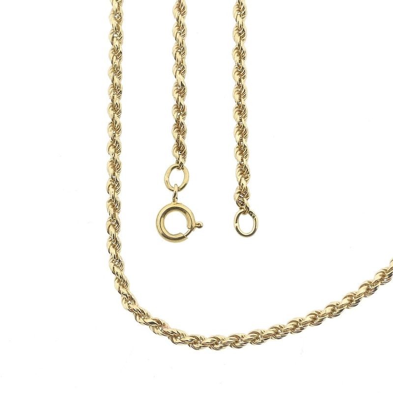 Image 1 of Gold twisted link chain