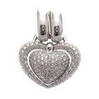 Image 2 of 18-karat white gold heart pendant; Chimento | 3.24 ct. diamond