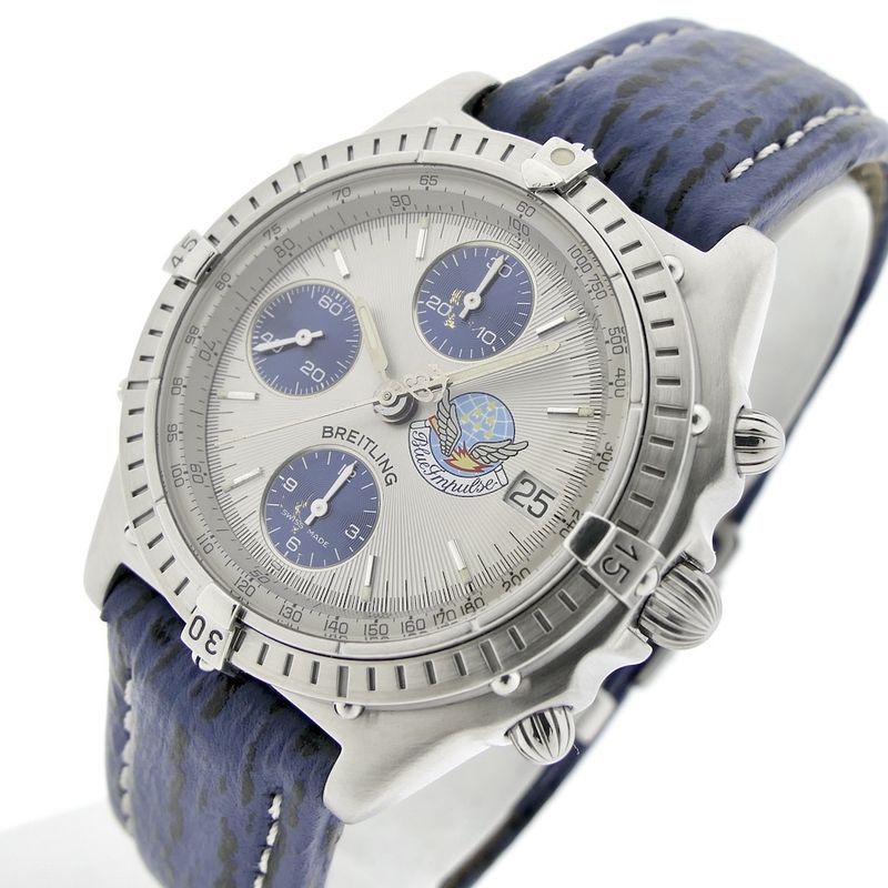 Image 6 of Breitling Chronomat 'Blue Impulse' Chronograph; Limited edition men's watch