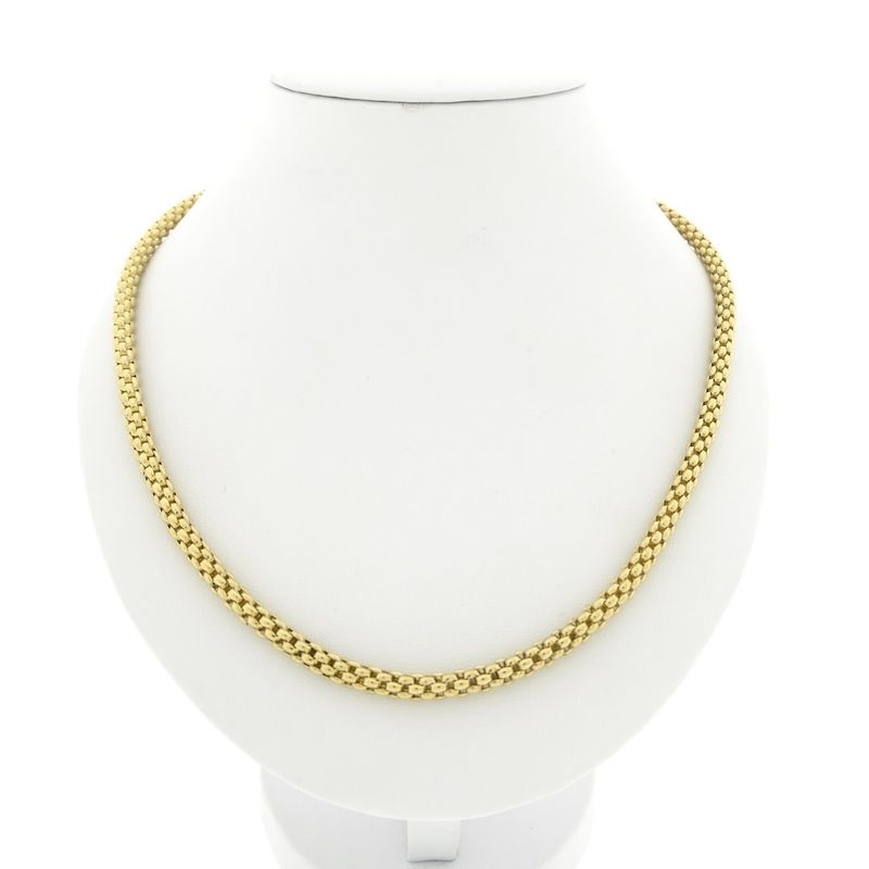 Image 1 of 18K Gold Mesh Link Necklace; 44.5 cm | Fope