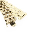 Afbeelding 4 van 8 karaat massief tankschakel armband | 19,5 cm