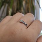 Image 4 of 9 carat solitaire ring with diamond | 0.14 ct.