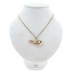 Image 4 of Bicolor Gold Crocodile Pendant with Diamonds; 0.015 ct.