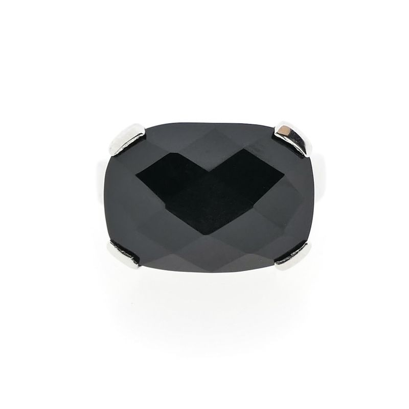 Image 3 of Silver ring with onyx