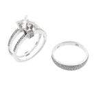 Image 5 of White gold ring with diamonds; Approx. 0.79 ct.