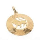 Image 4 of Gold zodiac sign pendant; Leo | Fabiola