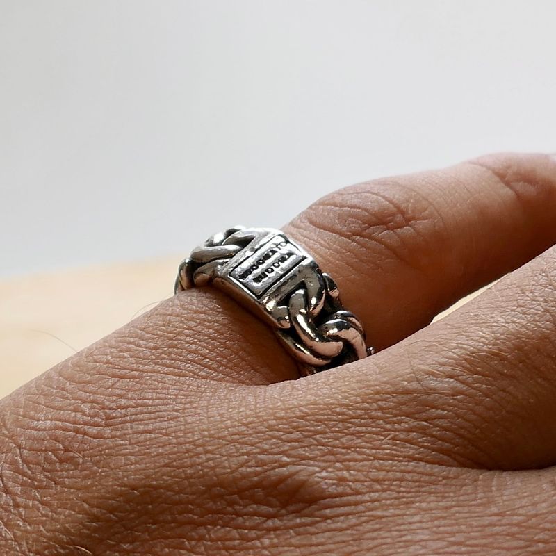 Afbeelding 10 van Zilveren Buddha to Buddha Michelle ring 
