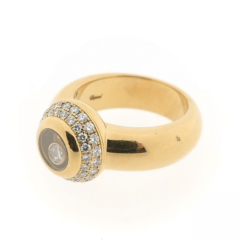Image 9 of Gold Chopard ring with diamond 0.62 ct.