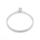 Image 7 of White gold solitaire ring with 0.04 ct diamond.